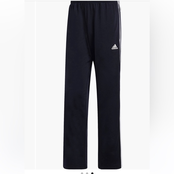 NWT adidas Essentials 3-Stripes Tricot Open Hem Pants - Picture 9 of 9